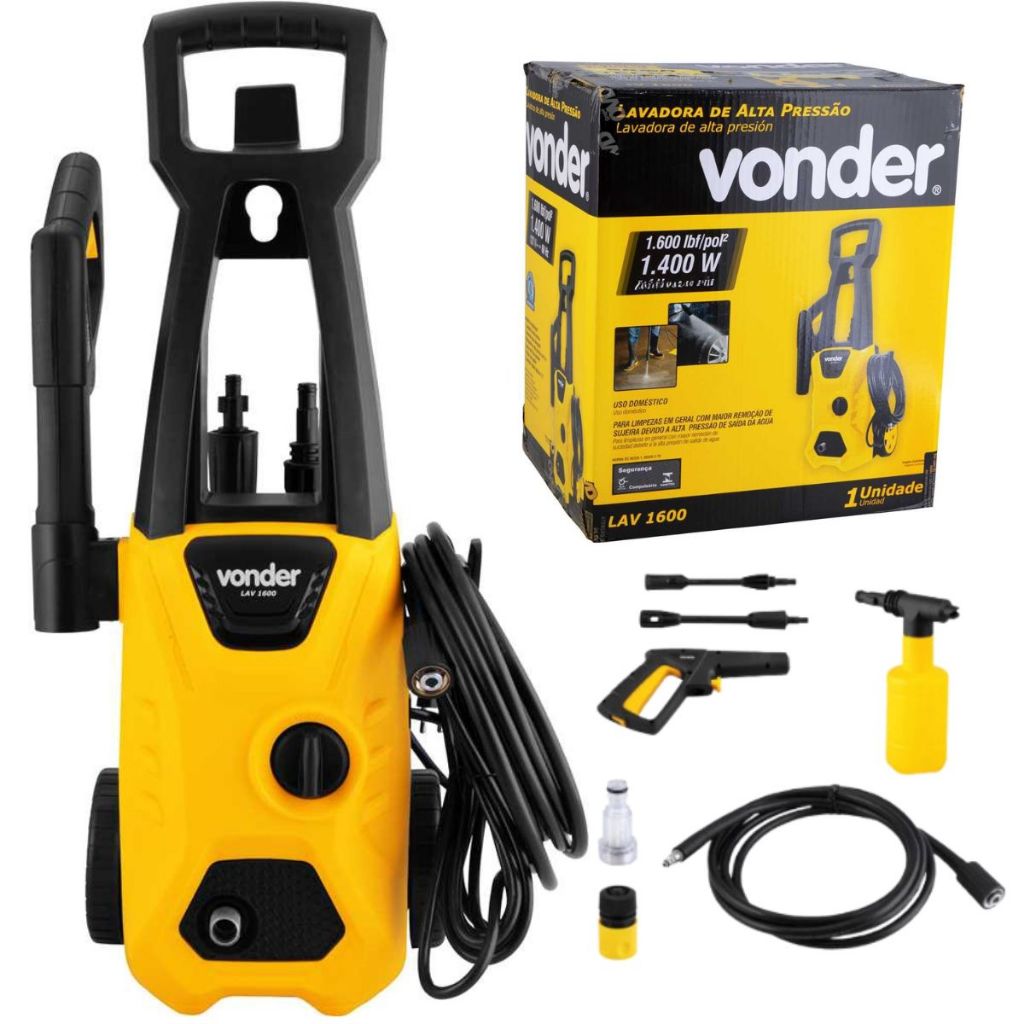 Lavadora de alta pressão 1600 Libras 1400w LAV 1600 Vonder