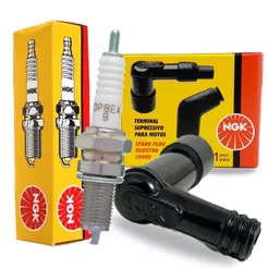 Vela e Cachimbo Ngk Cbx 200 Strada / Nx 200 / Xr 200R