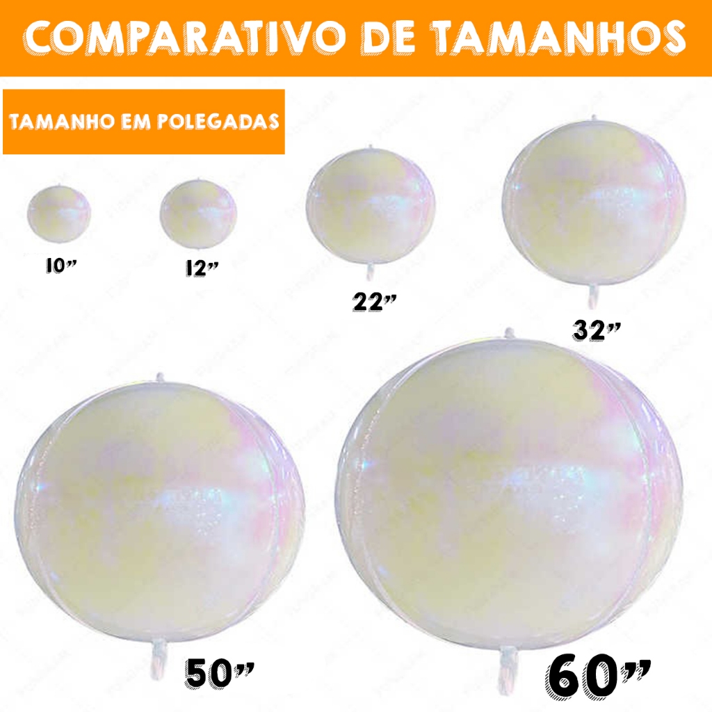 Detalhes do 5 Balões Orbz Furta Cor Nacarado 32 Polegadas Iridescente 4d