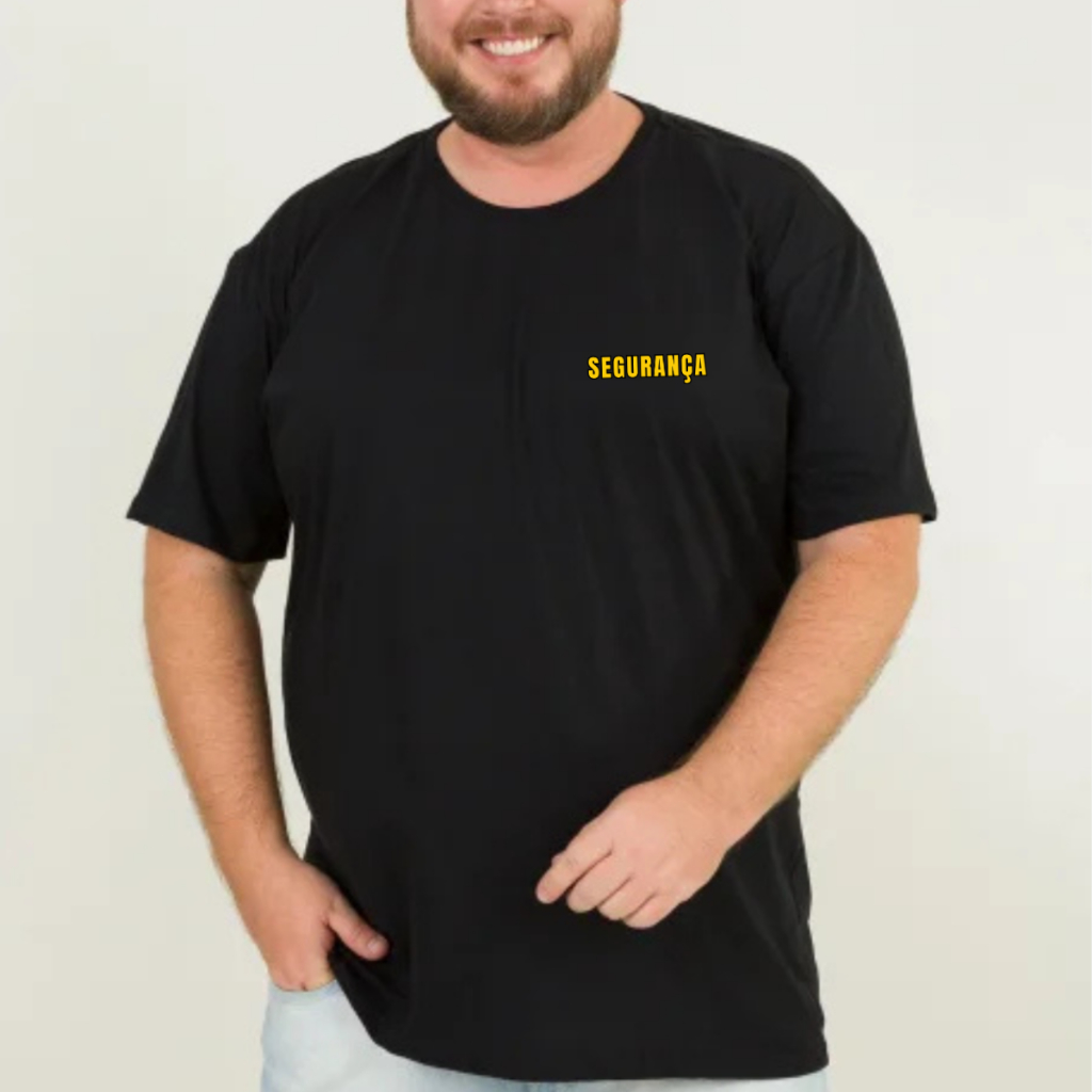 Camiseta Plus Size Segurança EPI Camisa manga Curta Escolta