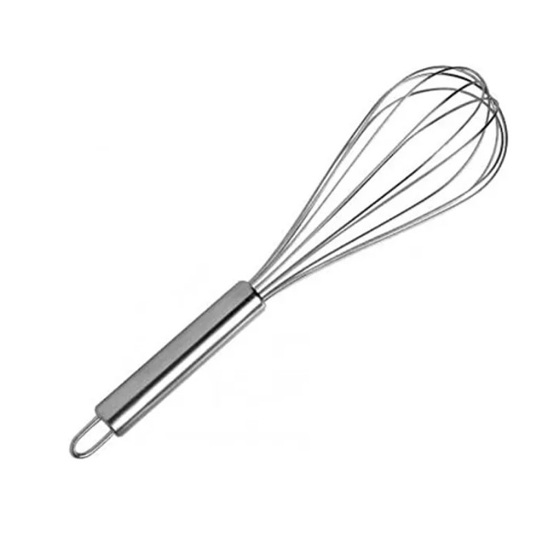 Batedor De Ovos CLARA Fuê Grande 30cm Silicone Cabo Inox Reforçado Cor Cinza fouet mini fue