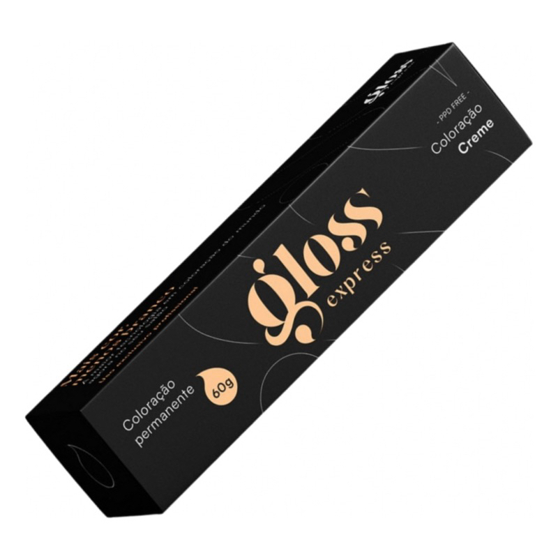 Gloss Express Tintura Permanente Para Cabelos Brancos - Necessário o uso do Revelador da marca para o resultad desejad