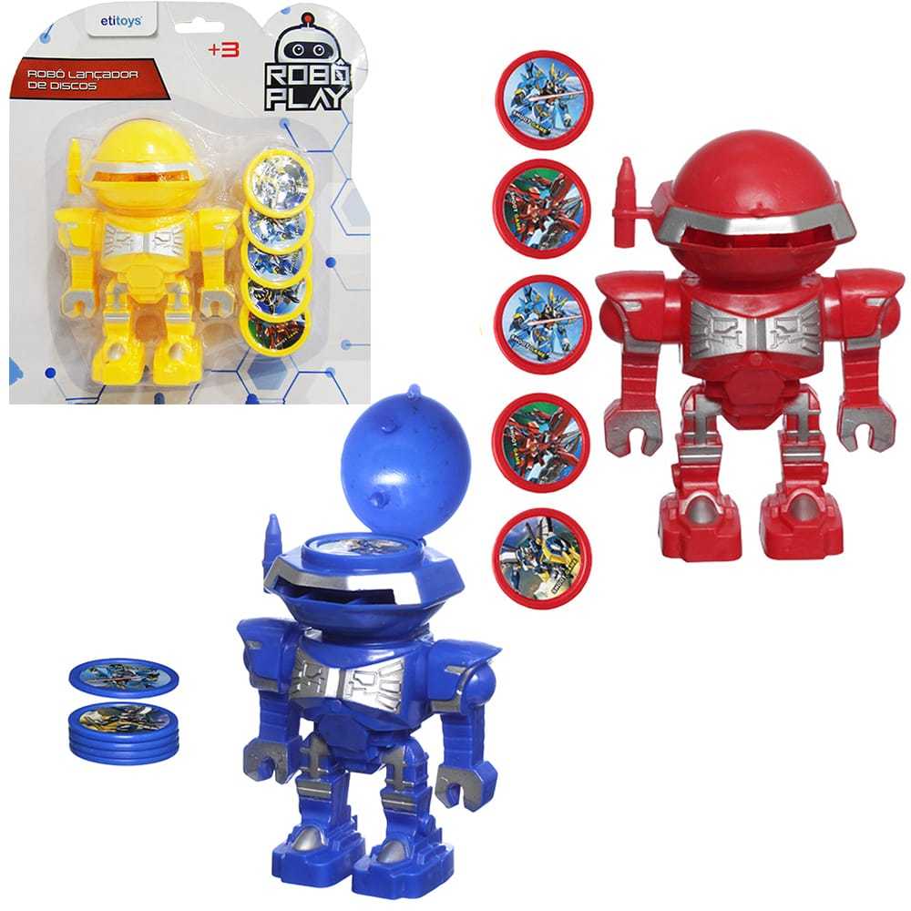Super Robô lança Disco Robô Lançador De Disco