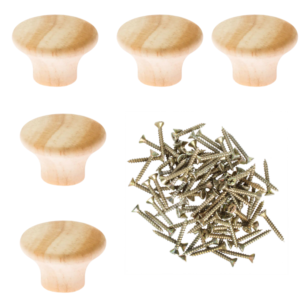 Puxador Luiz XV Decoração Móveis Madeira Pinus Cômodas + Parafusos