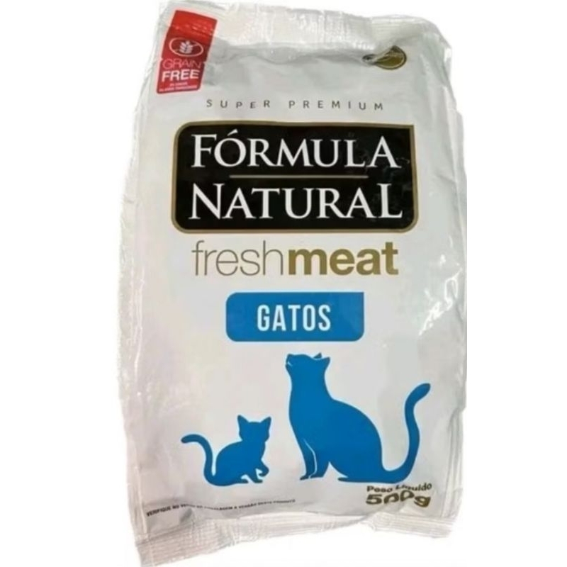 Ração Fórmula Natural Fresh Meat Gatos Adultos Frango, Chá Verde e Alecrim 500g