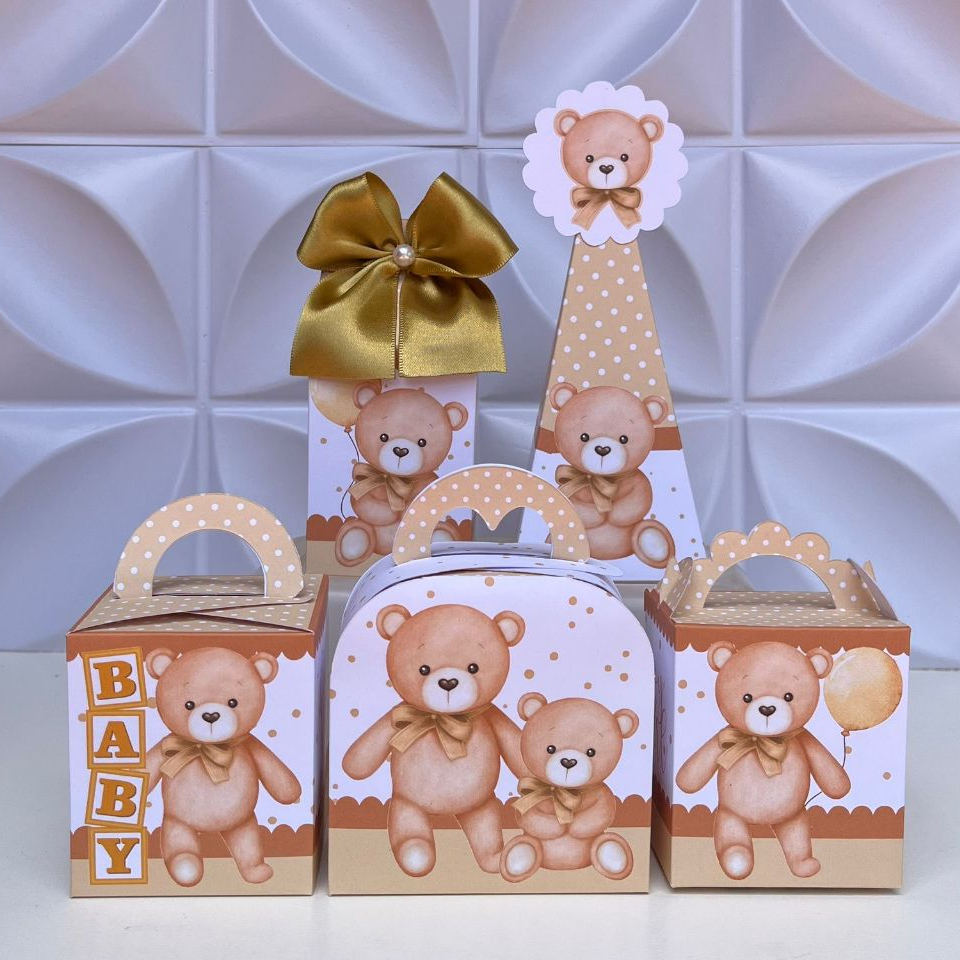 Kit 20 Caixinha Chá Revelação Neutro Lembrancinha Personalizadas Festa Infantil Mimo Aniversário