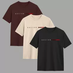 Kit 3 Camisetas Masculina 100% Algodão Gola Redonda Fio 30.1 Envio Imediato Varias Cores Oferta