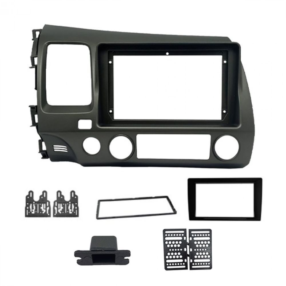 Moldura Fiamon 9 E 7 Polegadas Honda Civic 07/11 Grafite Original Cód 5676 em Oferta na Shopee