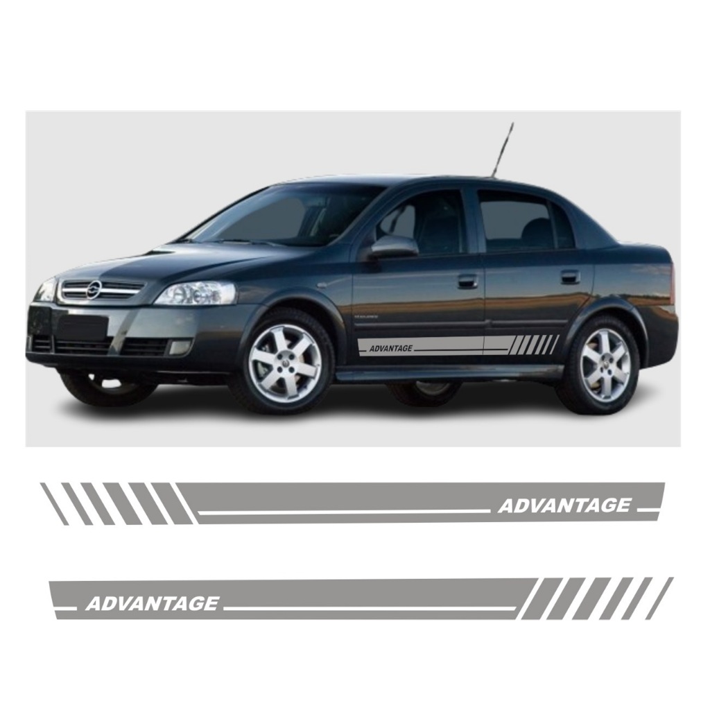 Adesivo Lateral Astra AA1Advantage Acessórios Fita Colante Faixa Chevrolet