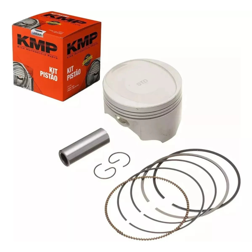 Kit Pistão Anéis Motor 1mm Yamaha Tdm 225 1998 1999 2000 2001 2002 2003 2004 2005 Original Kmp