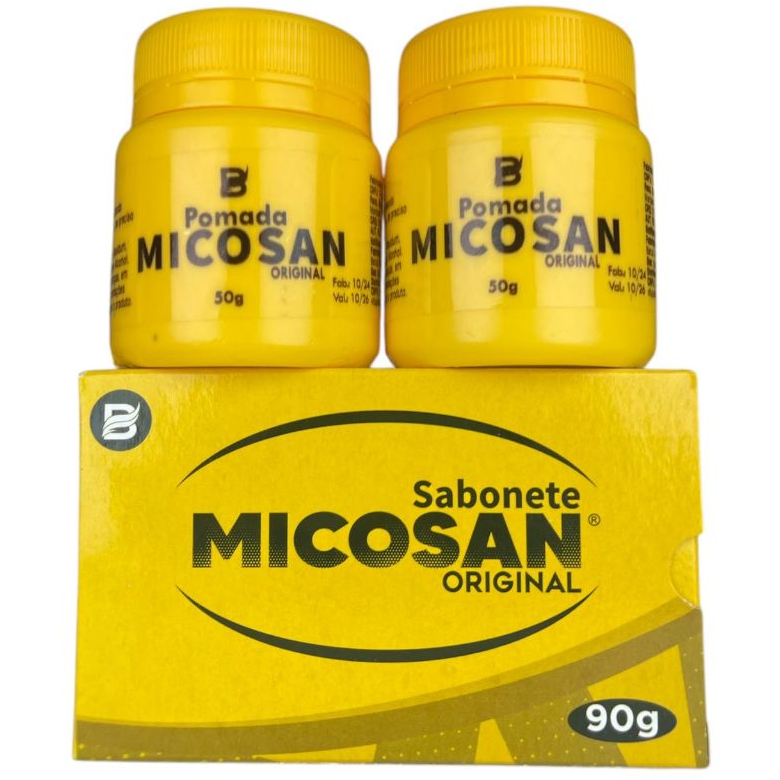 Micosan Pomada 2 unidades  e micosan Sabonete em Barra 1 Unidade