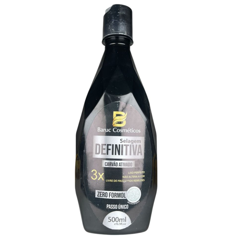Selagem Definitiva Carvão Ativado Paso Único Zero Formol Liso Perfeito Baruc Cosméticos