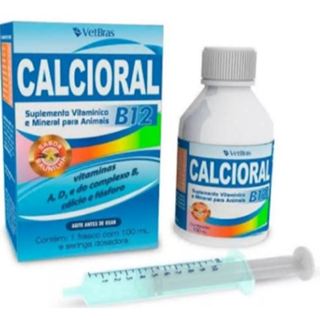 Calcioral B12 Suplemento Vitamínico Cães E Gatos 100ml em Oferta na Shopee