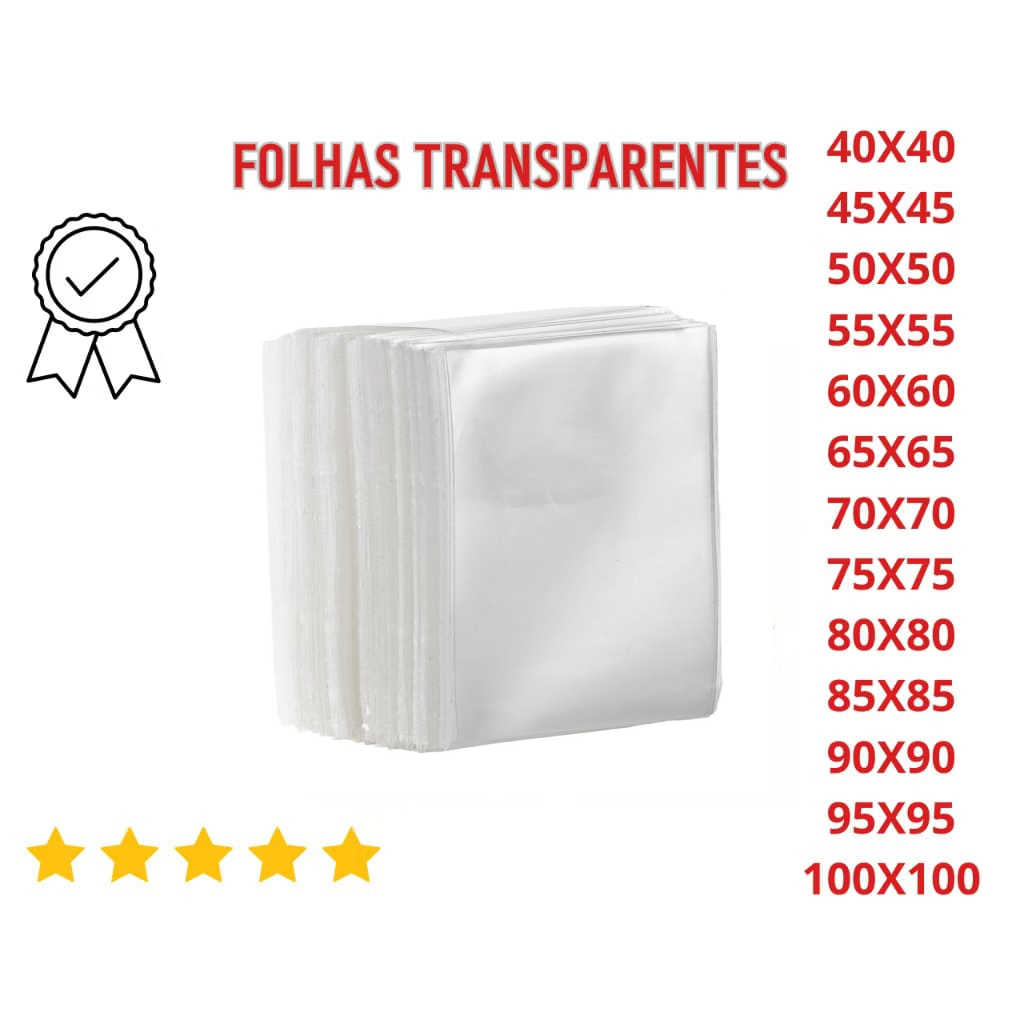Folhas Transparente Tipo Celofane Para Doces Ovos de Páscoa Cestas Bolos Buque Vários Tamanhos Uso Geral em Oferta na Shopee