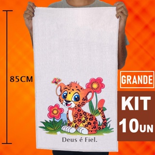 Kit 10 Pano De Prato Grande Duzia 45X85Cm De Cozinha Estampado Diversos Modelo Premium em Oferta na Shopee
