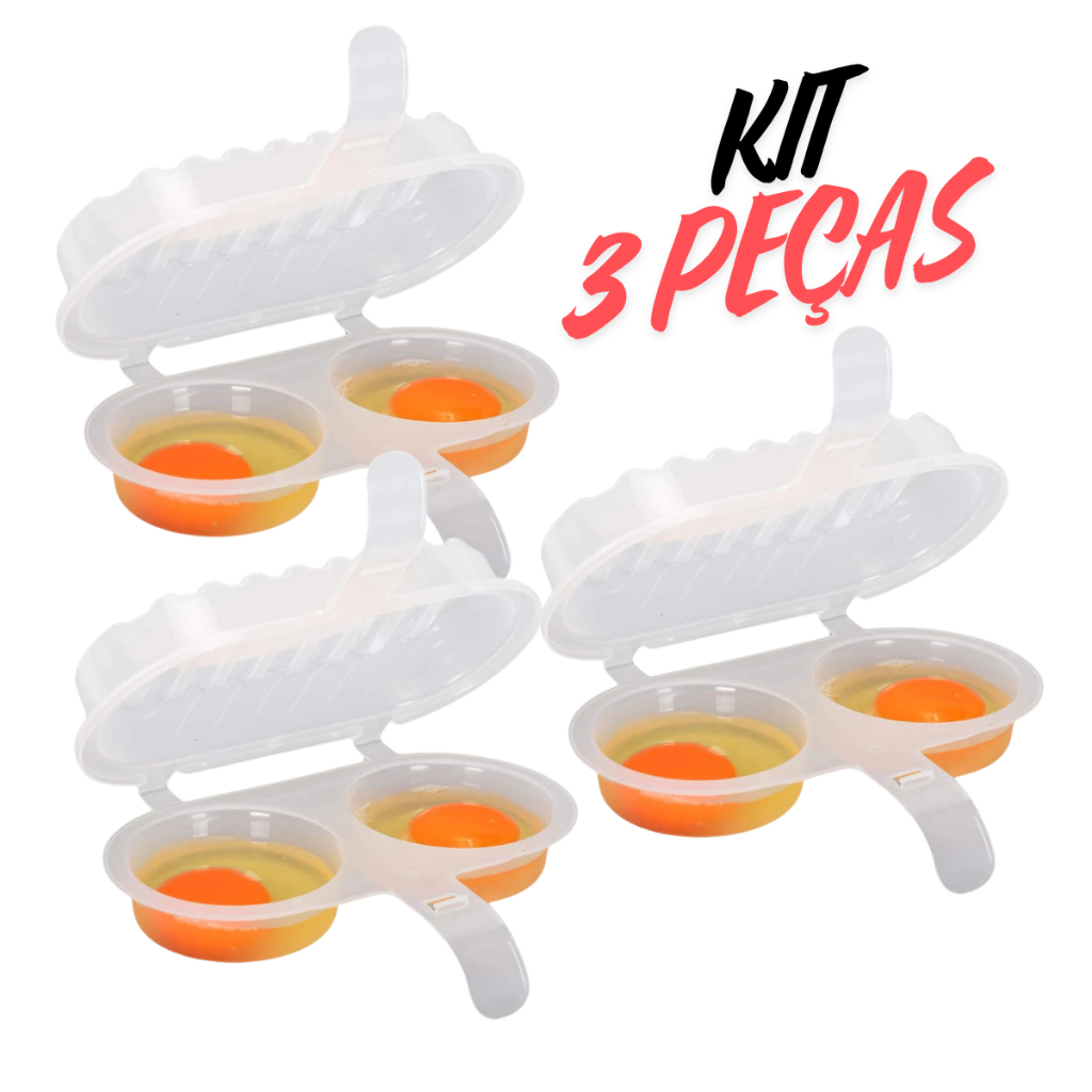 3 Omeleteiras E Fritadeira De Plastico Para Ovos Forma Cozinha Ovo Omelete Direto No Microondas em Oferta na Shopee