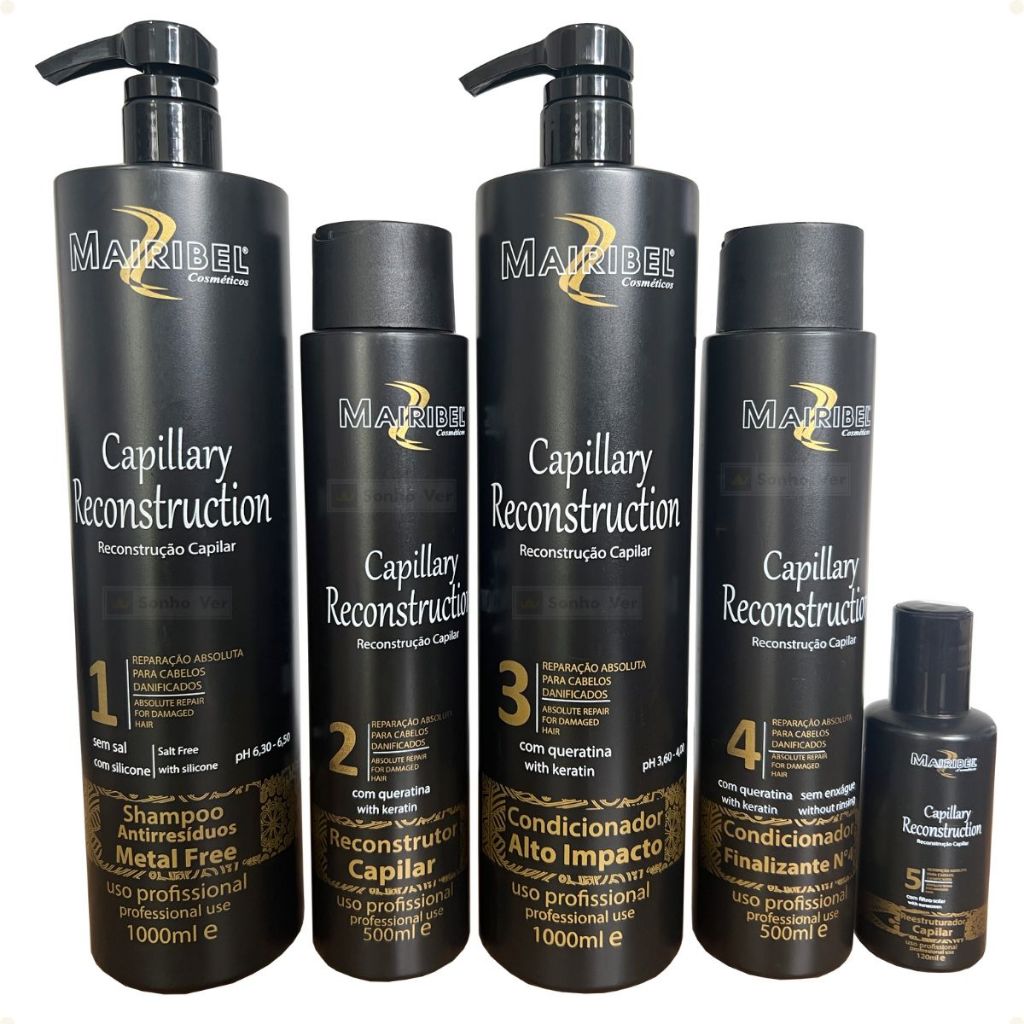 Kit Cauterização E Reconstrução Capilar Mairibel Completo