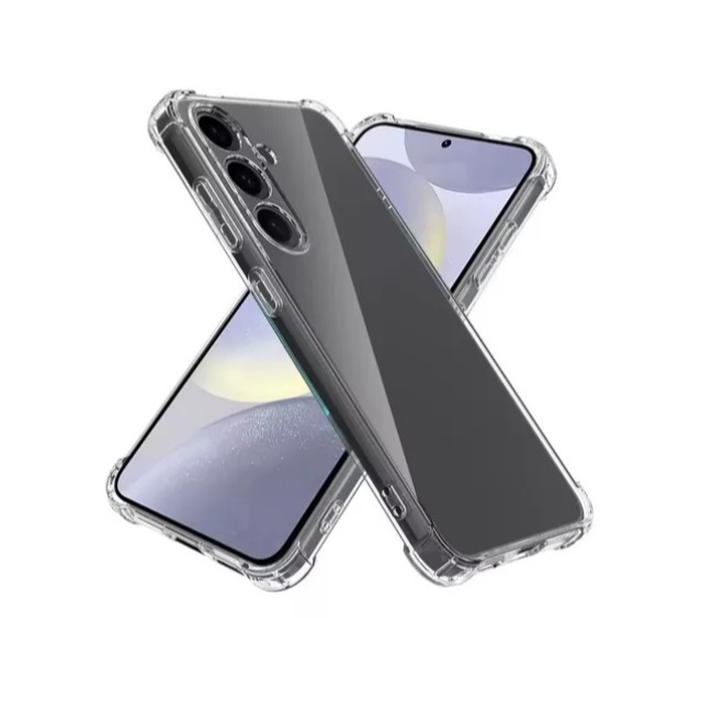 Capa Transparente Silicone TPU Samsung Galaxy S25 Plus Anti Amarelamento Anti Impacto Cantos Reforçados