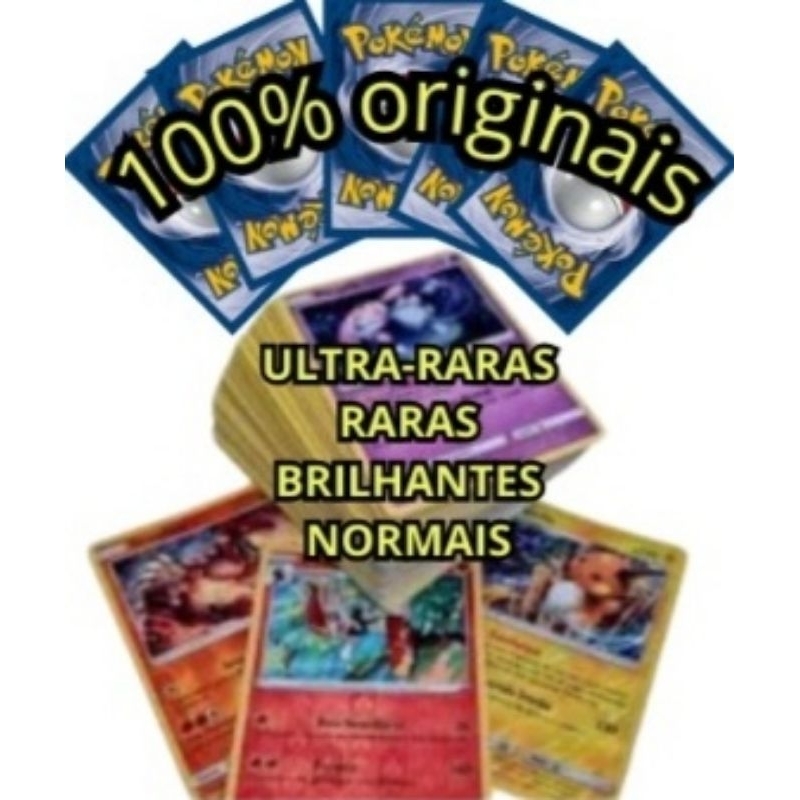 Kits com cartas pokémon ultra-raras, raras, brilhantes e comuns. 100% Originais em português. Complete seu deck. em Oferta na Shopee
