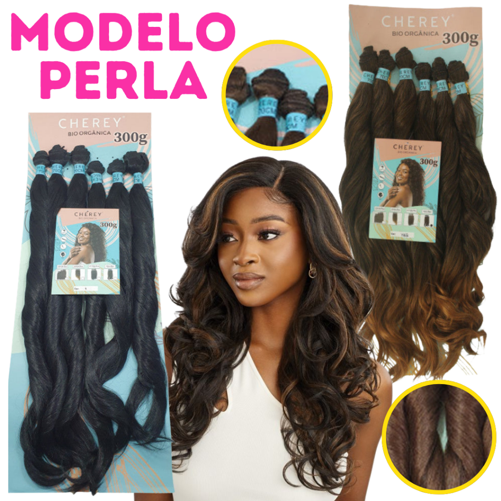 Cabelo Cherey Orgânico 300g Cacheado Perla Envio Rápido