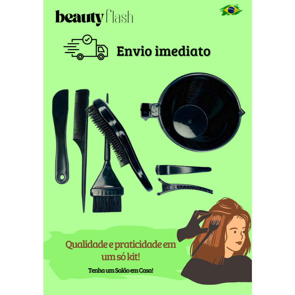 Kit Master Profissional Para Química Descoloração de Mechas Alisamento Progressiva e Coloração