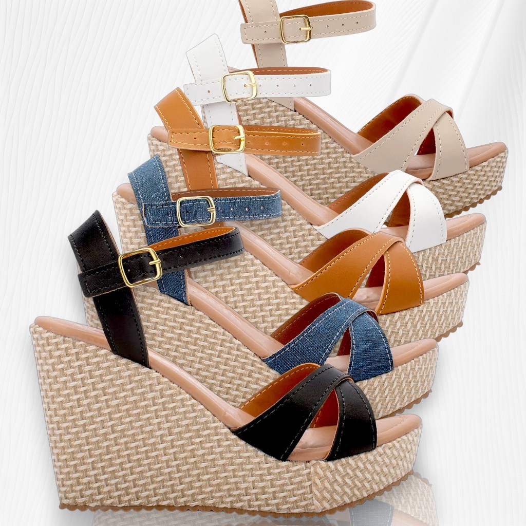 Sandália Feminina Anabela Estilo Elegante Conforto Design Moderno Frete Grátis e Oferta Especial  - Compre Agora