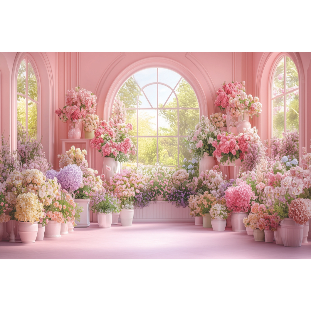 Fundo Fotográfico Sublimado 3D Dia Das Mães/Floricultura 2,60x1,80m 13681
