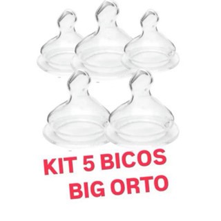Kit 5 Bicos Big Grande De Silicone Redondo OU ORTO