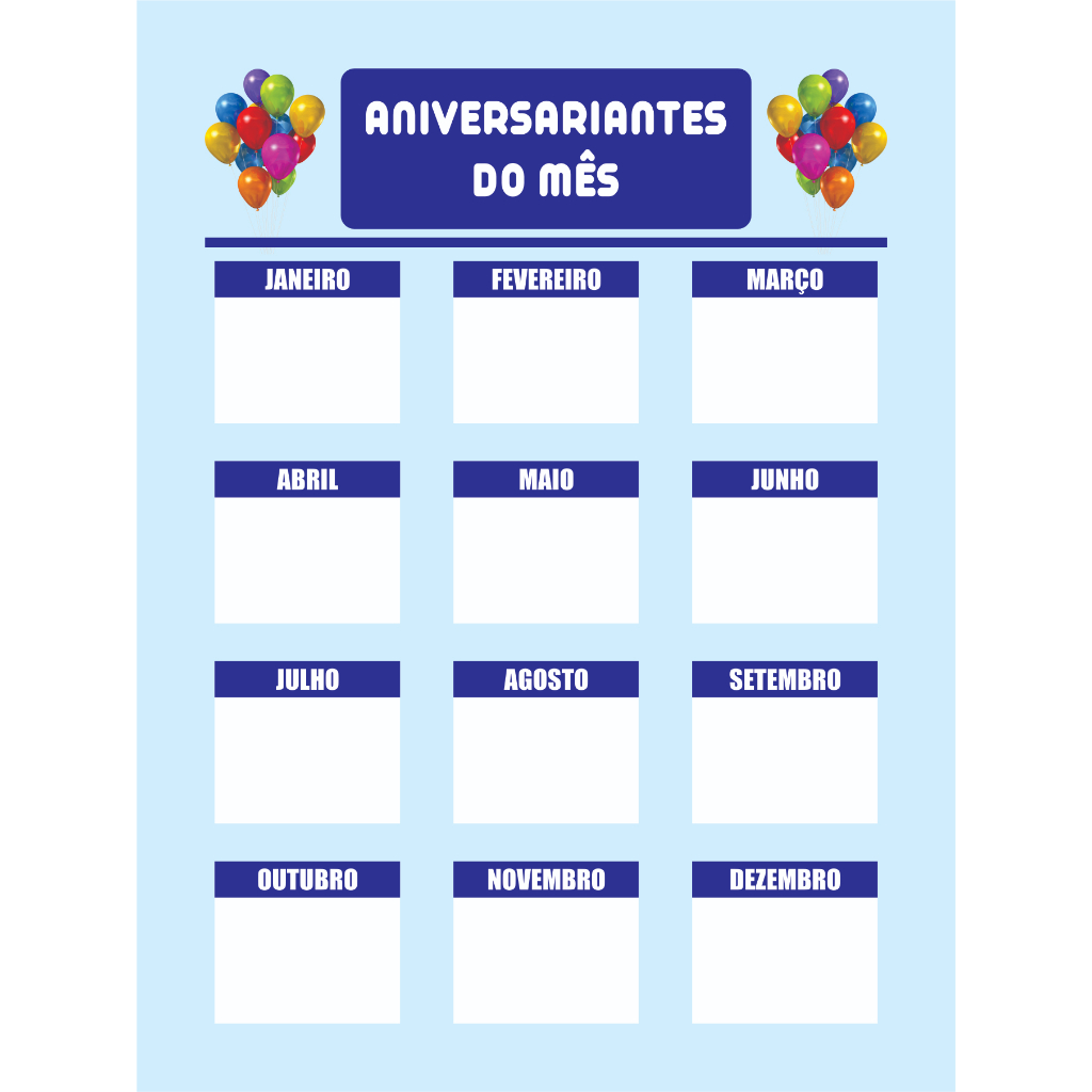 BANNER ARTE PRONTA - ANIVERSARIANTE DO MÊS em Oferta na Shopee