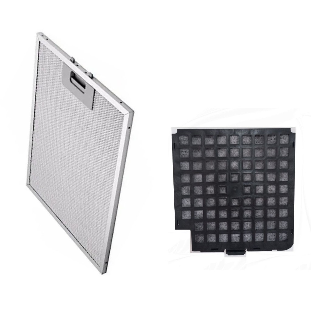 Tela Filtrante de Alumínio + Filtro de Carvão Ativado para Coifa ou Depurador Fogatti Slim