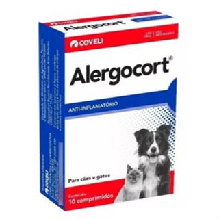 Alergocort Para Cães E Gatos Coveli - 10 Comprimidos em Oferta na Shopee