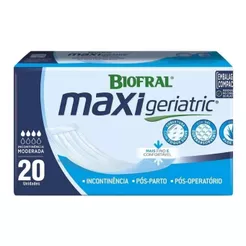 Absorvente Geriatrico Biofral Maxi Absorvente 20 Unidades