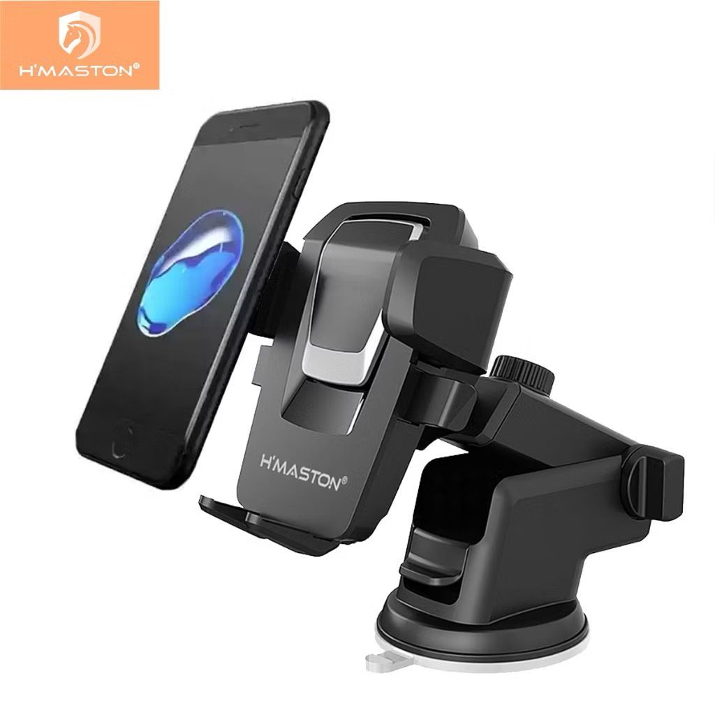 H'maston CJ-02 Suporte Celular GPS Veicular Carro Automóvel Saída Grampo Ajustável 360°