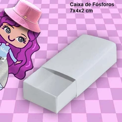Embalagem tipo Caixa de Fósforo em papel Kraft/Branco- 07x04x02cm - pacote com 30 unidades