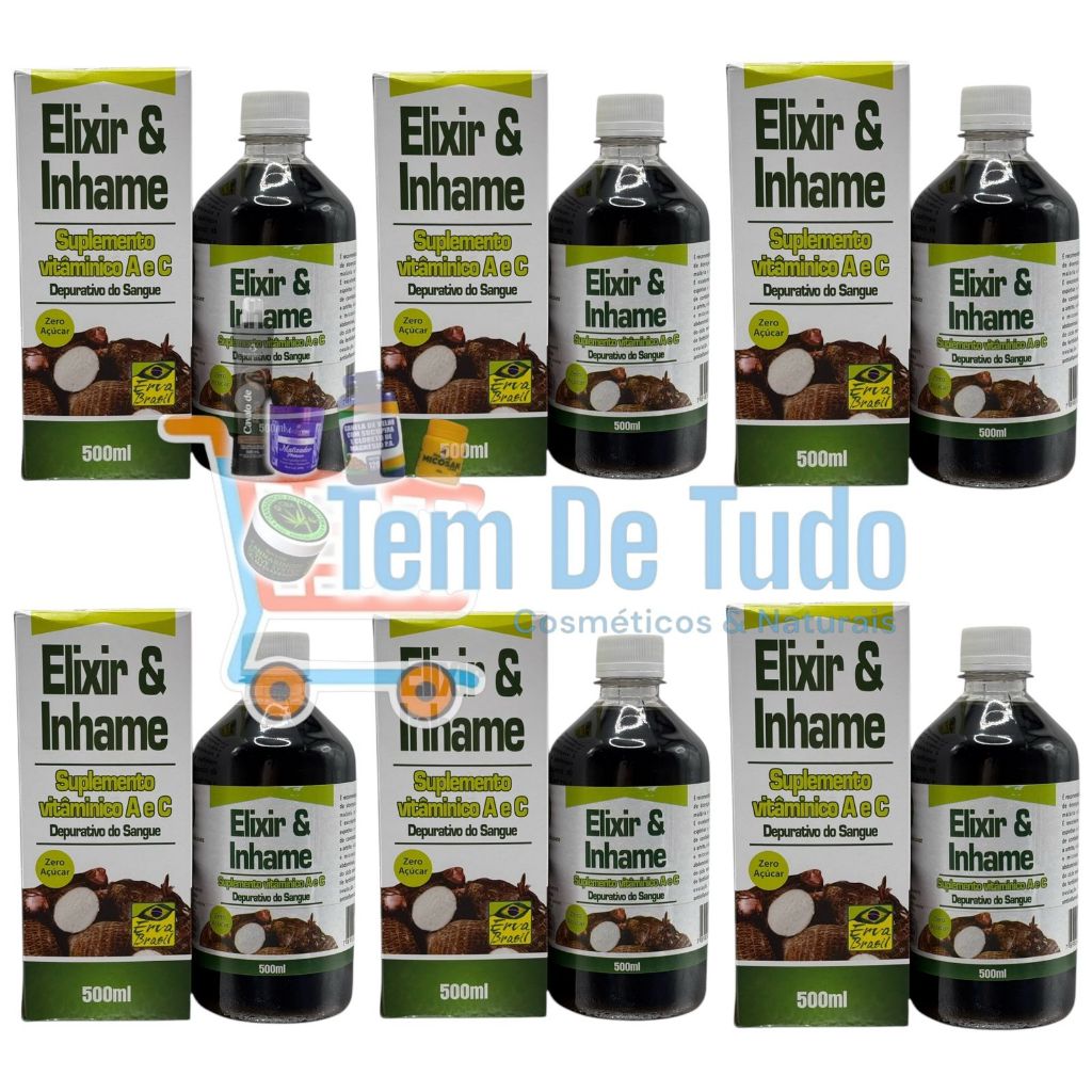 E. de Inhame 500ml Depurativo de Sangue + Vitaminas em Oferta na Shopee