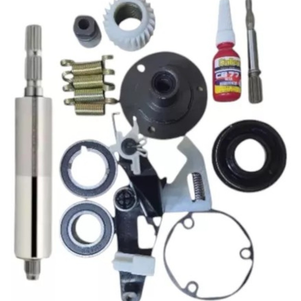 Tubo E Eixo + Kit Reparo Mecanismo Lavadora Electrolux LTE09; LTR10; LM06; LF75; LQ75; LF80.