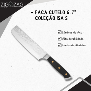 Faca Cutelo 6.7" Inox Coleção Isa Scherer Prata  Mimo Style em Oferta na Shopee