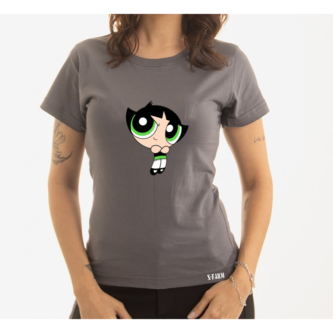 Camiseta Baby Look Feminina Docinho Meninas Super Poderosas  Moda Feminina Lançamento