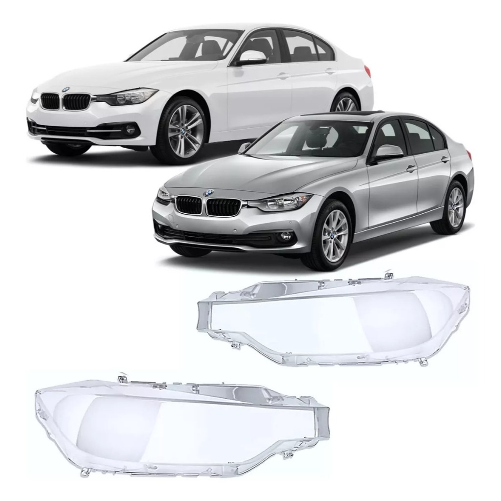 Lente Do Farol Bmw Serie 3 320i 328i 2016 2017 2018 Novo