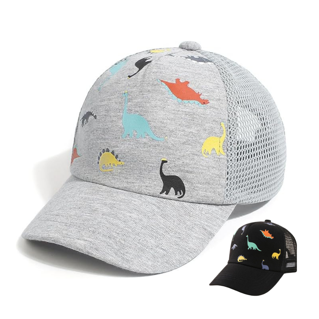 Boné infantil Menino Telinha Dinossauro Truck Estampado 02 a 05 Boné de Criança 01 a 05