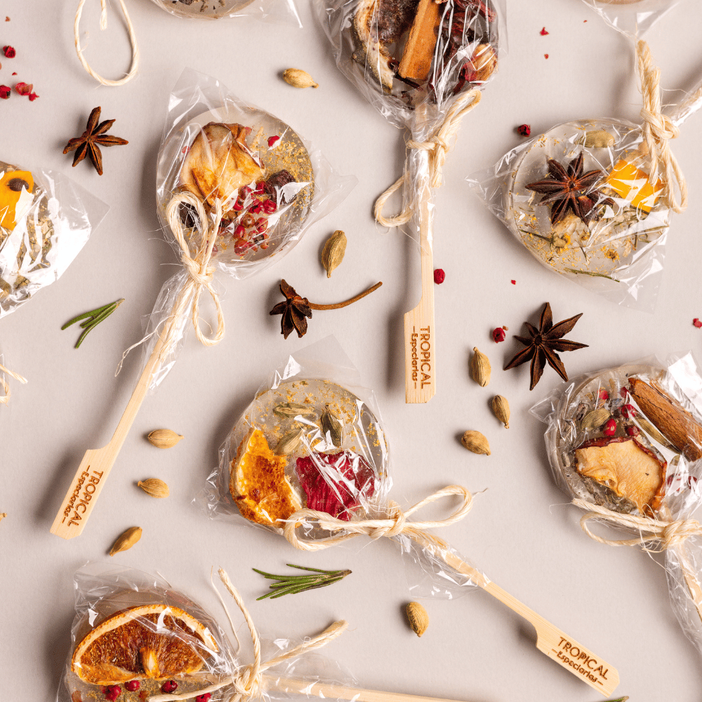 Kit 12 Pirulitos para Drinks ou Chá