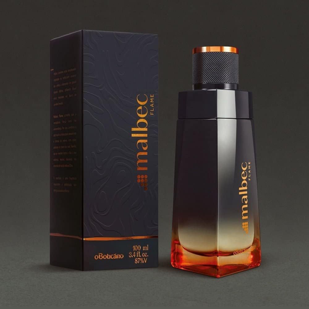 Perfume Masculino Malbec Flame Desodorante Colônia 100ml Elegância e Sofisticação - Promoção!