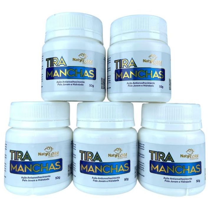 Tira manchas para tratamento de melasma 5 unidades Natyflora em Oferta na Shopee