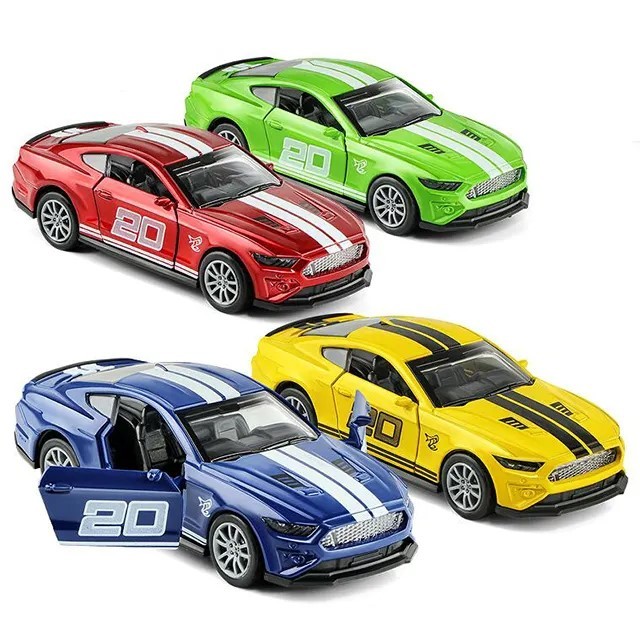 Carro Miniatura Carrinho metal Ford Mustang GT 2015 abre portas fricção.