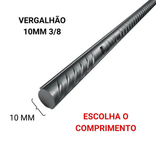 VERGALHÃO 10MM 3/8 P - ESCOLHA O TAMANHO