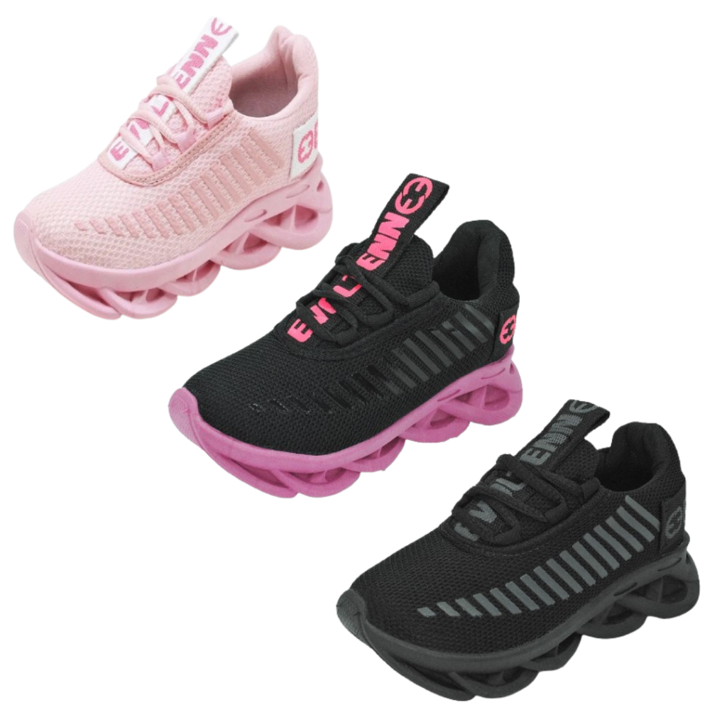 Kit com 3 Pares de Tênis Infantil Para Seu Menino ou Menina Unissex Ideal Para Atividades