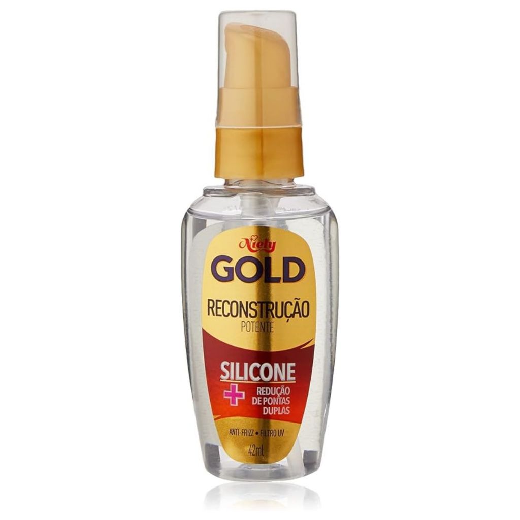 Óleo Reparador de Pontas Niely Gold Queratina 42ml em Oferta na Shopee