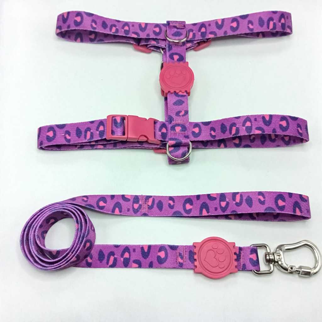 Peitoral h Anti-Puxão Roxo Onça em Oferta na Shopee