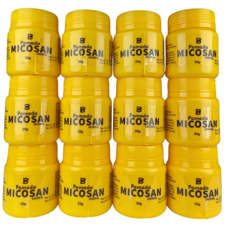 Micosan pomada 12 unidades 50g a original Baruc Cosméticos em Oferta na Shopee