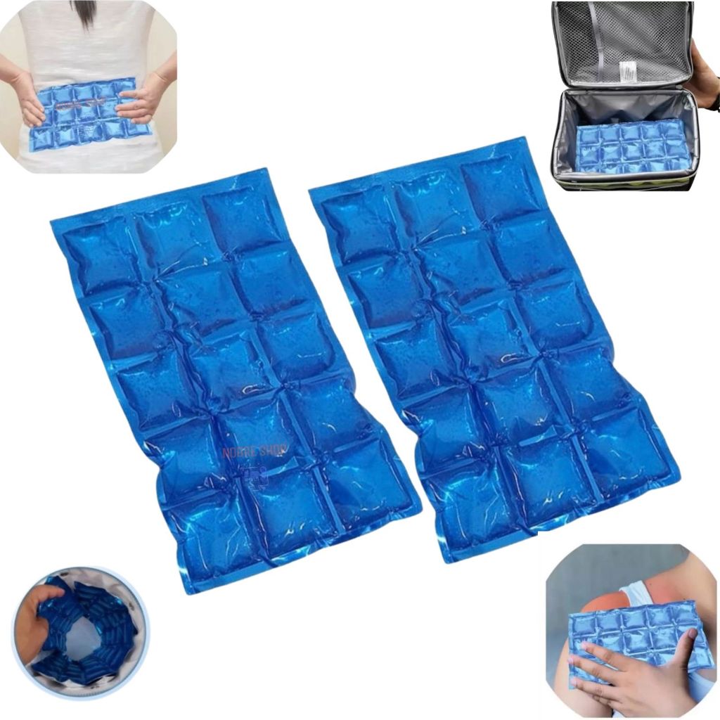 2 Cartelas Gelo Artificial Gel Compressa Reutilizável Envio Full em Oferta na Shopee